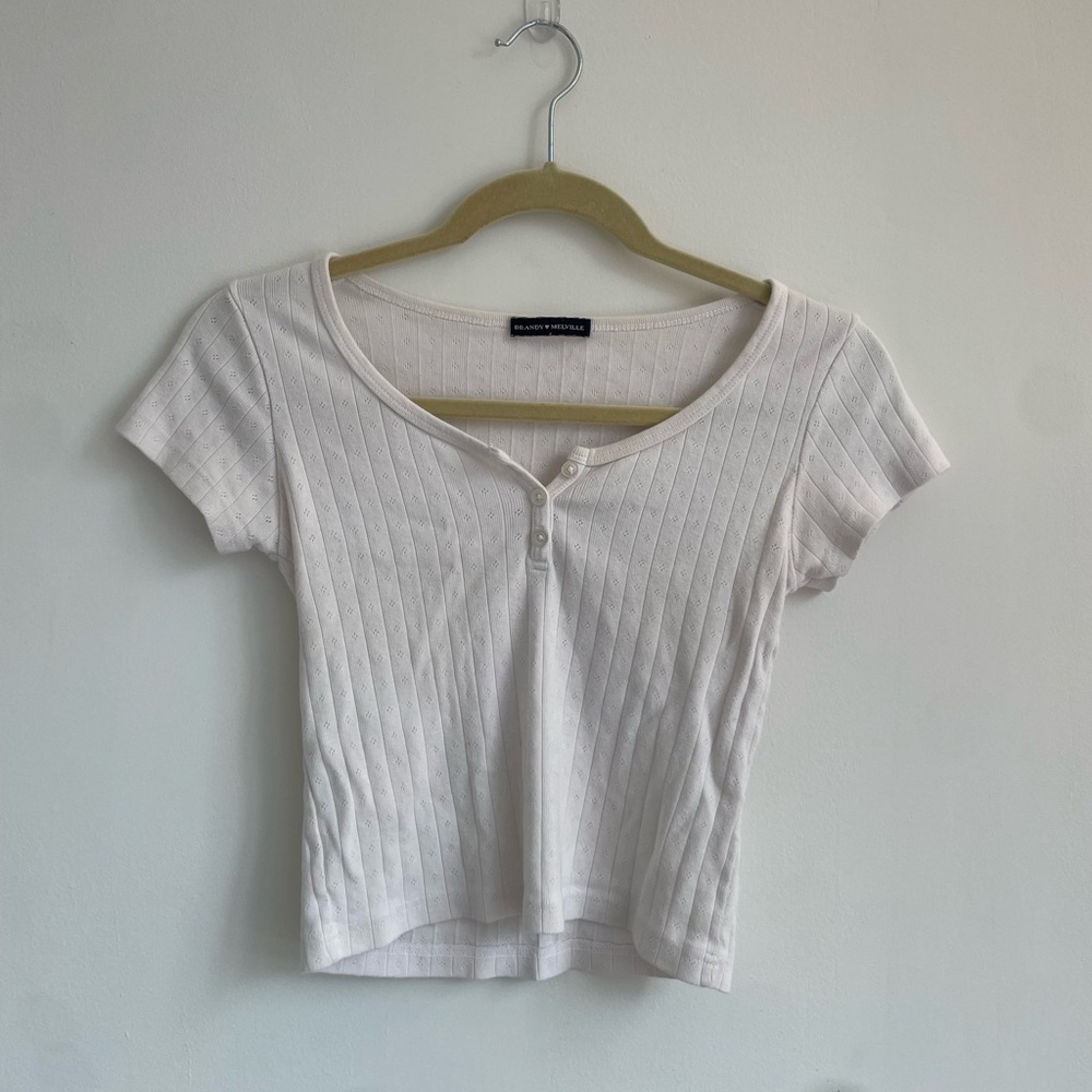 brandy melville top - pale pink